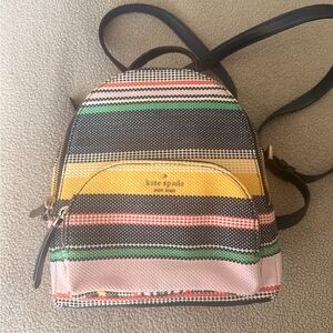 Kate Spade Striped Mini-Backpack